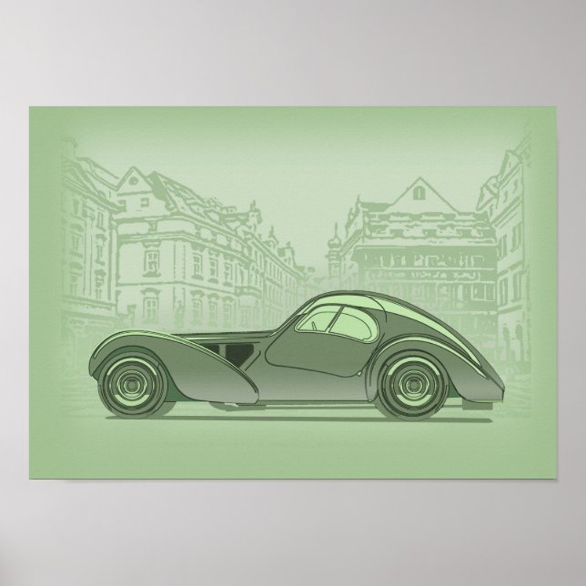 Arte de Coche Retro (Frente)