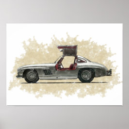 Arte de coche retro