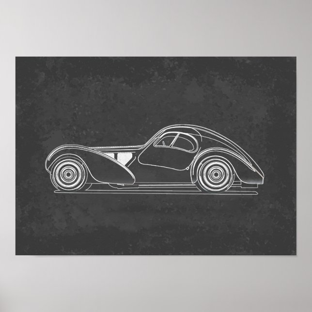 Arte de Coche Retro (Frente)