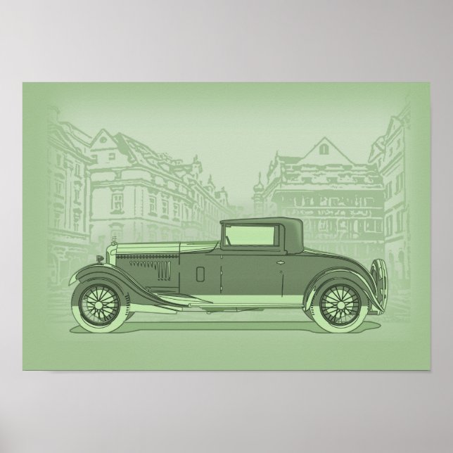 Arte de Coche Retro (Frente)