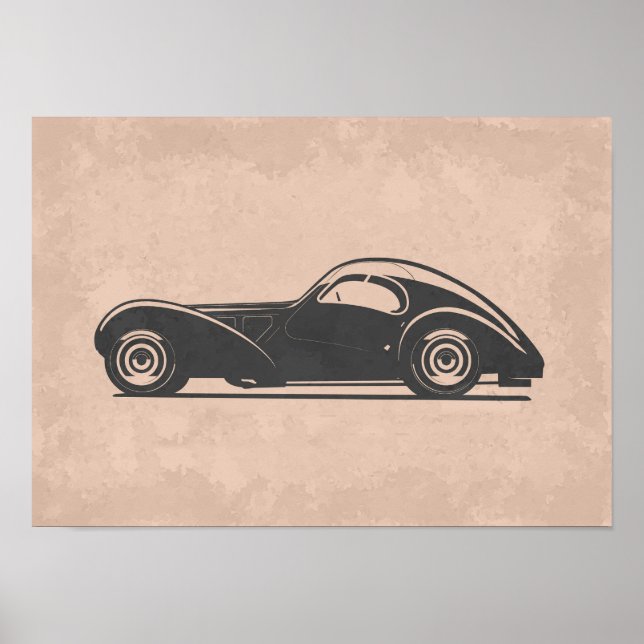 Arte de Coche Retro (Frente)