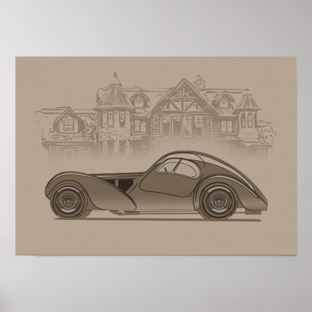 Arte de Coche Retro (Frente)