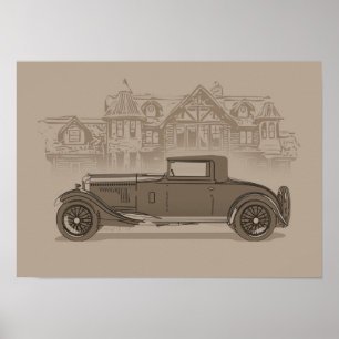 Arte de Coche Retro