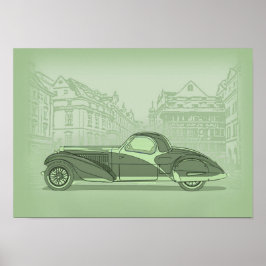 Arte de coche retro