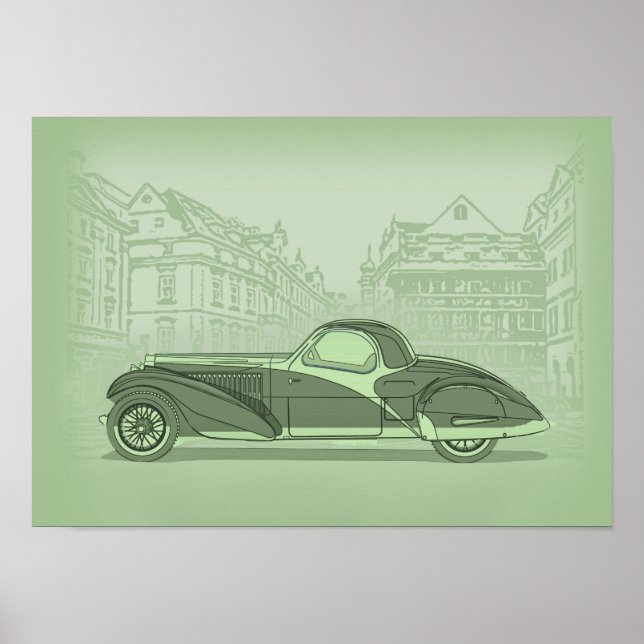 Arte de coche retro (Frente)