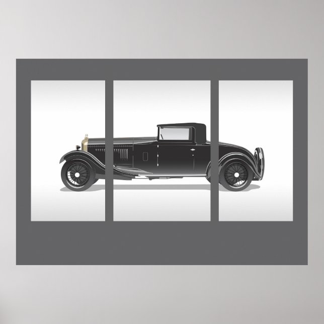 Arte de Coche Retro (Frente)