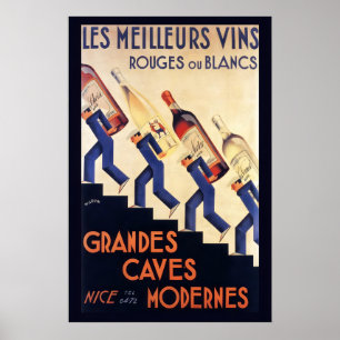Arte de cocina de bebidas vintage vino champán com