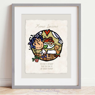 Arte de cocina italiana caprichosa, niña y perro c