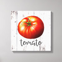 Arte de cocina rústica de granja TOMATE Madera Bla