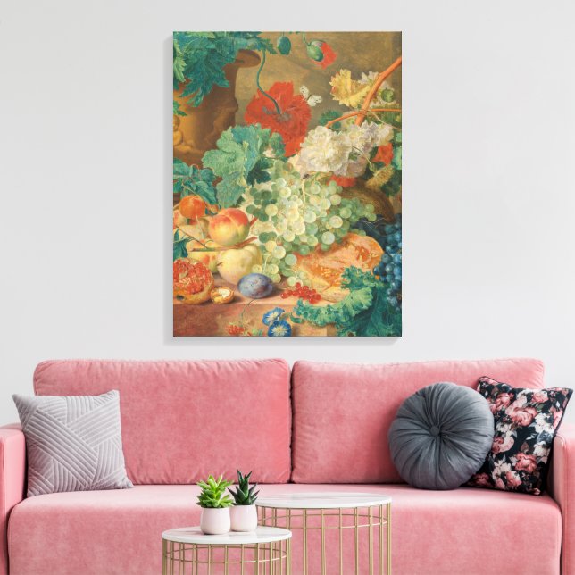 Arte de cocina rústica estampado vintage de frutas (Insitu (Sala de estar))
