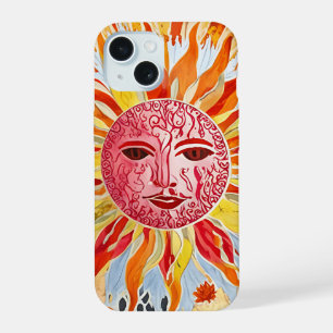 Arte de Collage de Cara de Sol - Diseño Vibrante y