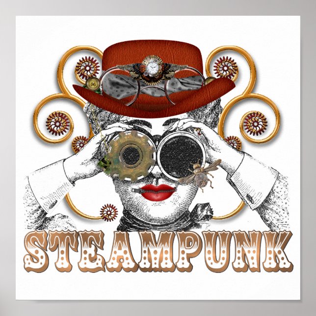 arte de collage de steampunk (Frente)