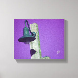 Arte de color púrpura de la farola de Langley