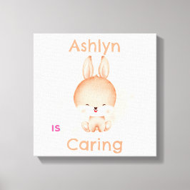 Arte de conejo personalizado para niños | Decoraci