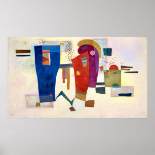 Arte de "Contraste Acompañado" de Wassily Kandinsk