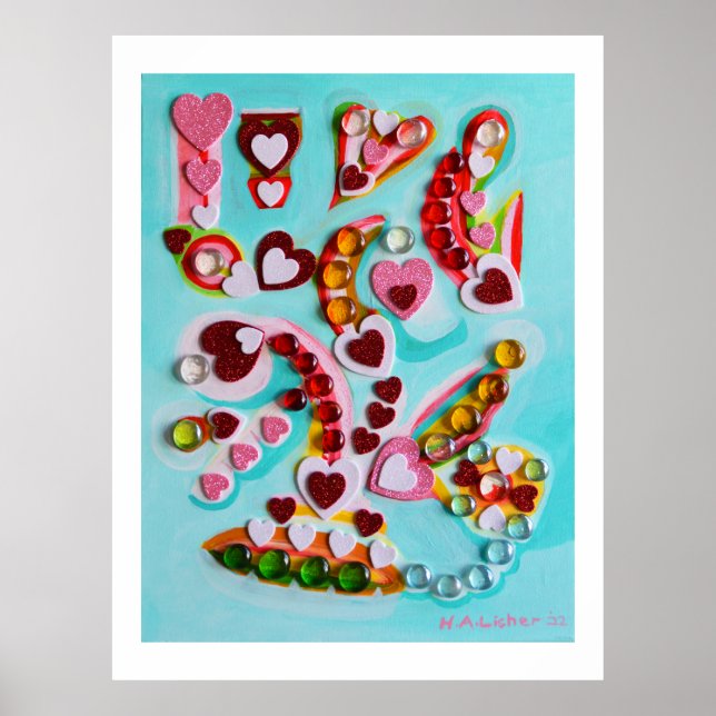Arte de corazones de amor (Frente)