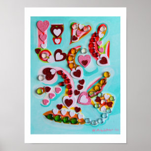 Arte de corazones de amor