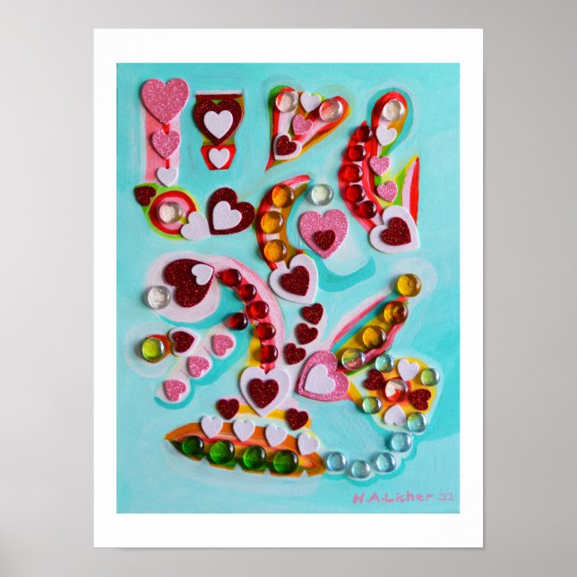 Arte de corazones de amor (Frente)