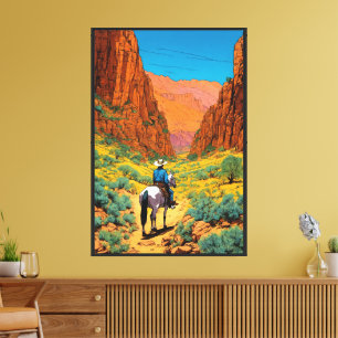 Arte de cowboy detallado   Diseño de cañón de cobr