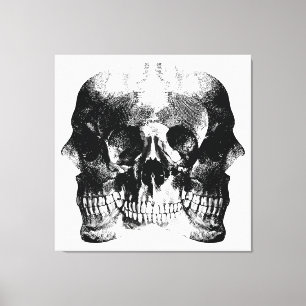 Arte de cráneo gótico oscuro