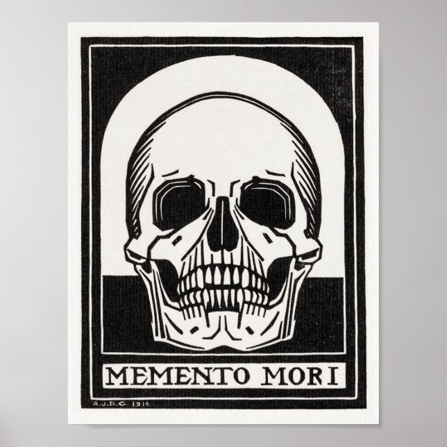 Arte de cráneo Memento Mori (Frente)