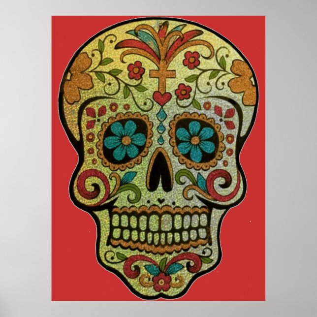 Arte de cráneos de azúcar, Día de Muertos (Frente)