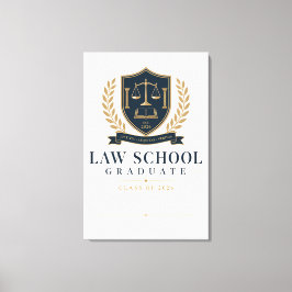 Arte de Cresta de Graduado en Derecho Personalizad