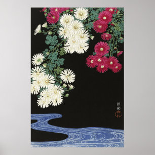 Arte de Crisantemo Vintage Ohara Koson