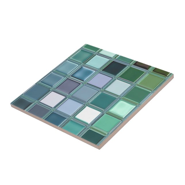 Arte de cristal de la teja de mosaico de la playa (Lado)