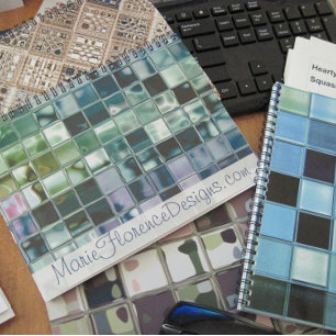 Arte de cristal verde azulado de la teja de