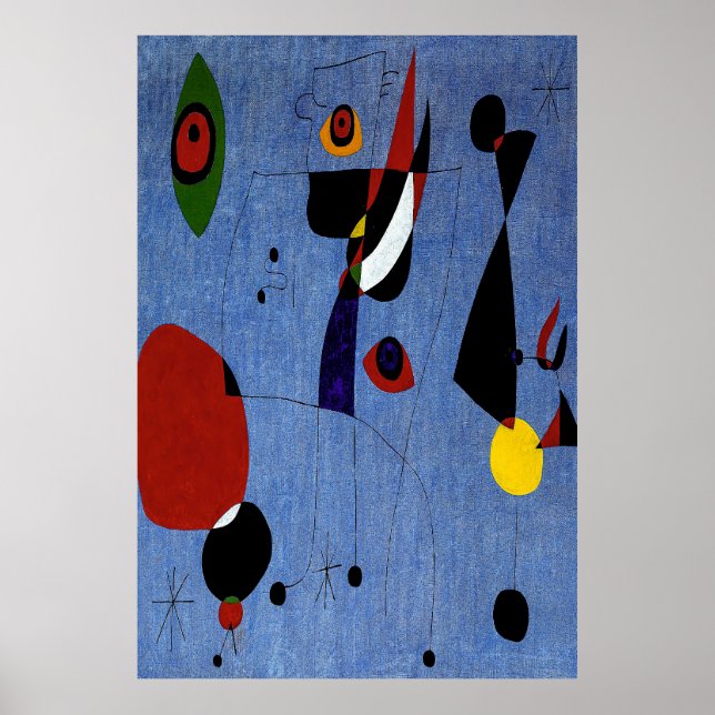 arte de cuadros de joan miro, arte abstracto (Frente)