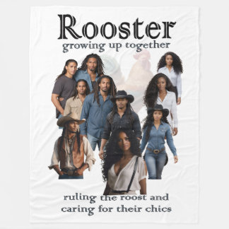 Arte de cubierta de Rooster Grow Up Together Manta