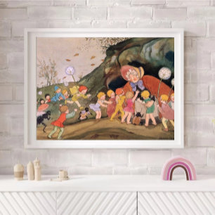 Arte de Cuento de Hadas de Otoño Vintage Freddi