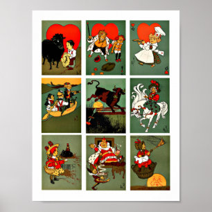 Arte de Cuento de Hadas de Rimas Infantiles de Mot