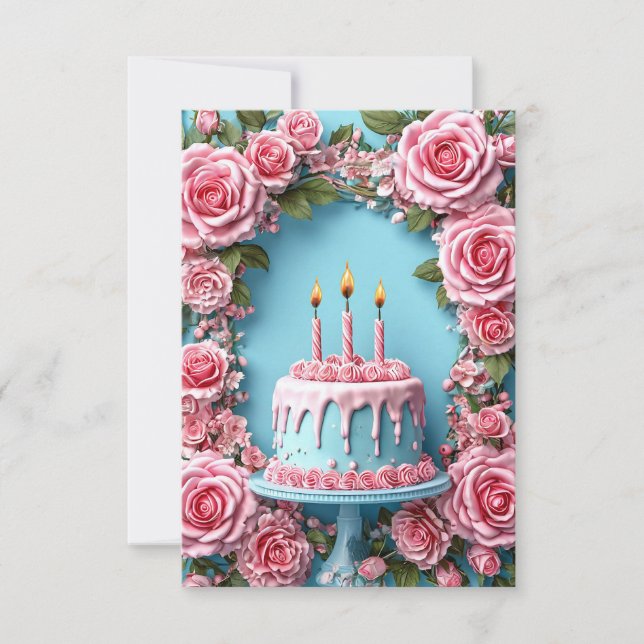 arte de cumpleaños colorido (Anverso)