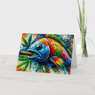 Arte de decoración de pared de peces abstractos co