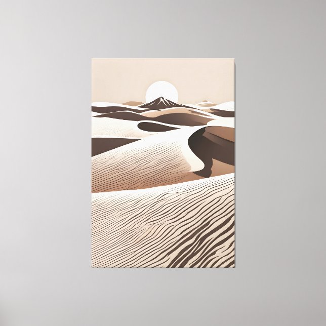 Arte de desierto minimalista (Anverso)