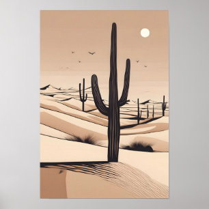 Arte de desierto minimalista
