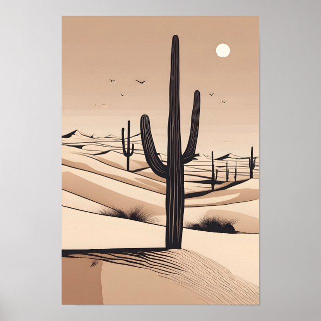 Arte de desierto minimalista (Frente)