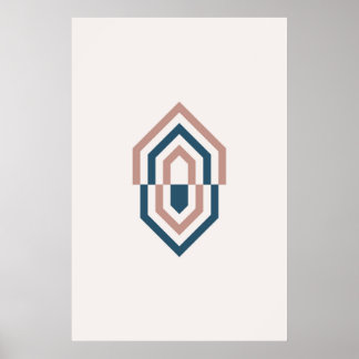 Arte de diamante geométrico escandinavo
