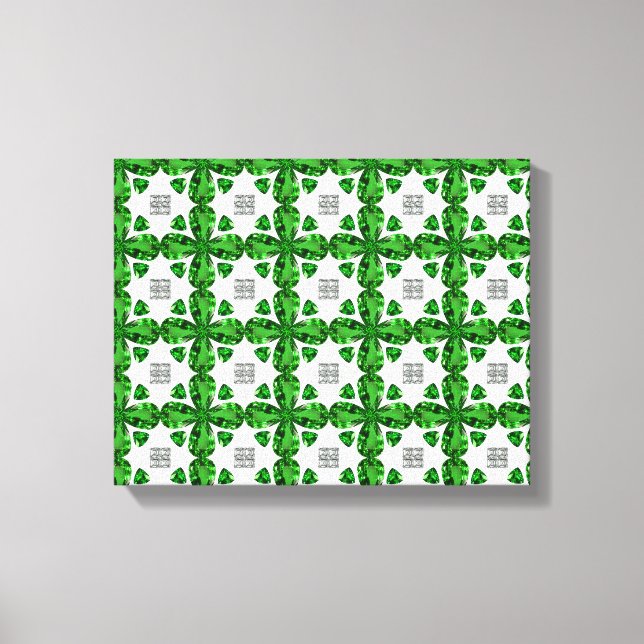 Arte de Diamantes y Gemstone Esmeralda, Verde (Anverso)