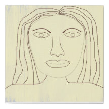 arte de dibujo abstracto chica