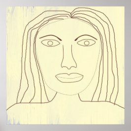 arte de dibujo abstracto chica