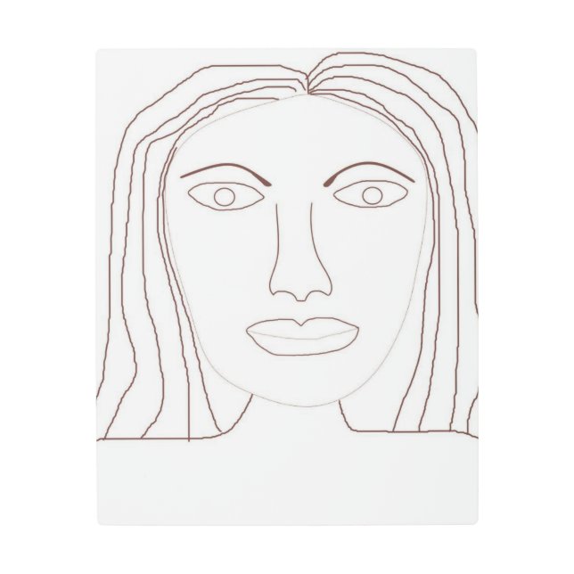 arte de dibujo abstracto chica (Anverso)