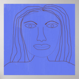 arte de dibujo abstracto chica