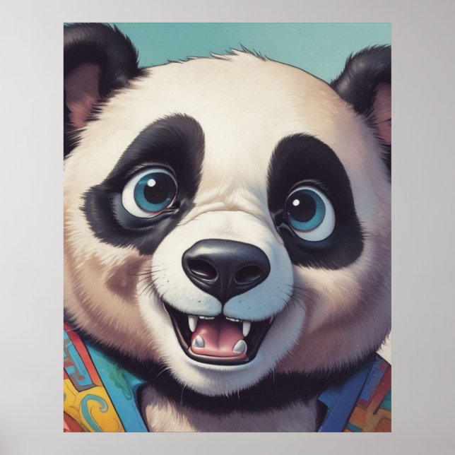 Arte de dibujo Personalizado Panda (Frente)