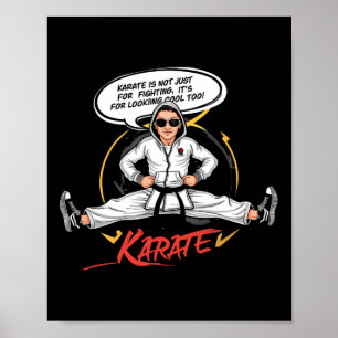 Arte de dibujos animados de artes marciales divert