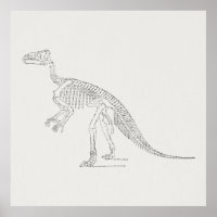 Arte de Dinosaur Skeleton