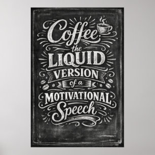 Arte de discurso motivacional de café, la versión