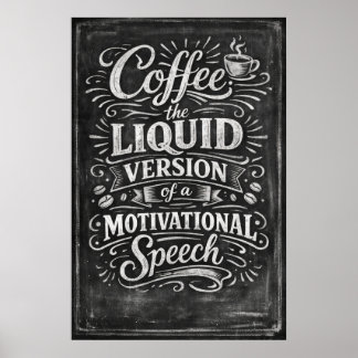 Arte de discurso motivacional de café, la versión
